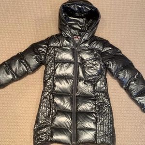 Appaman Silver Girls Down Coat - Size 7 - like new